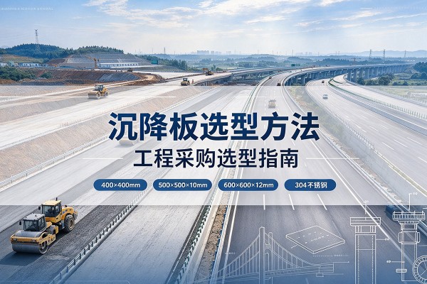 蔡甸沉降板选择方法