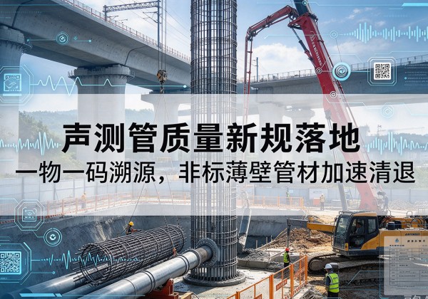 蔡甸声测管质量新规落地，一物一码溯源，非标薄壁管材加速清退