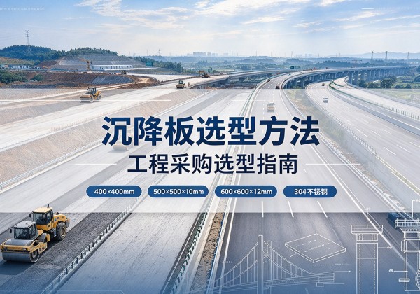蔡甸沉降板选择方法